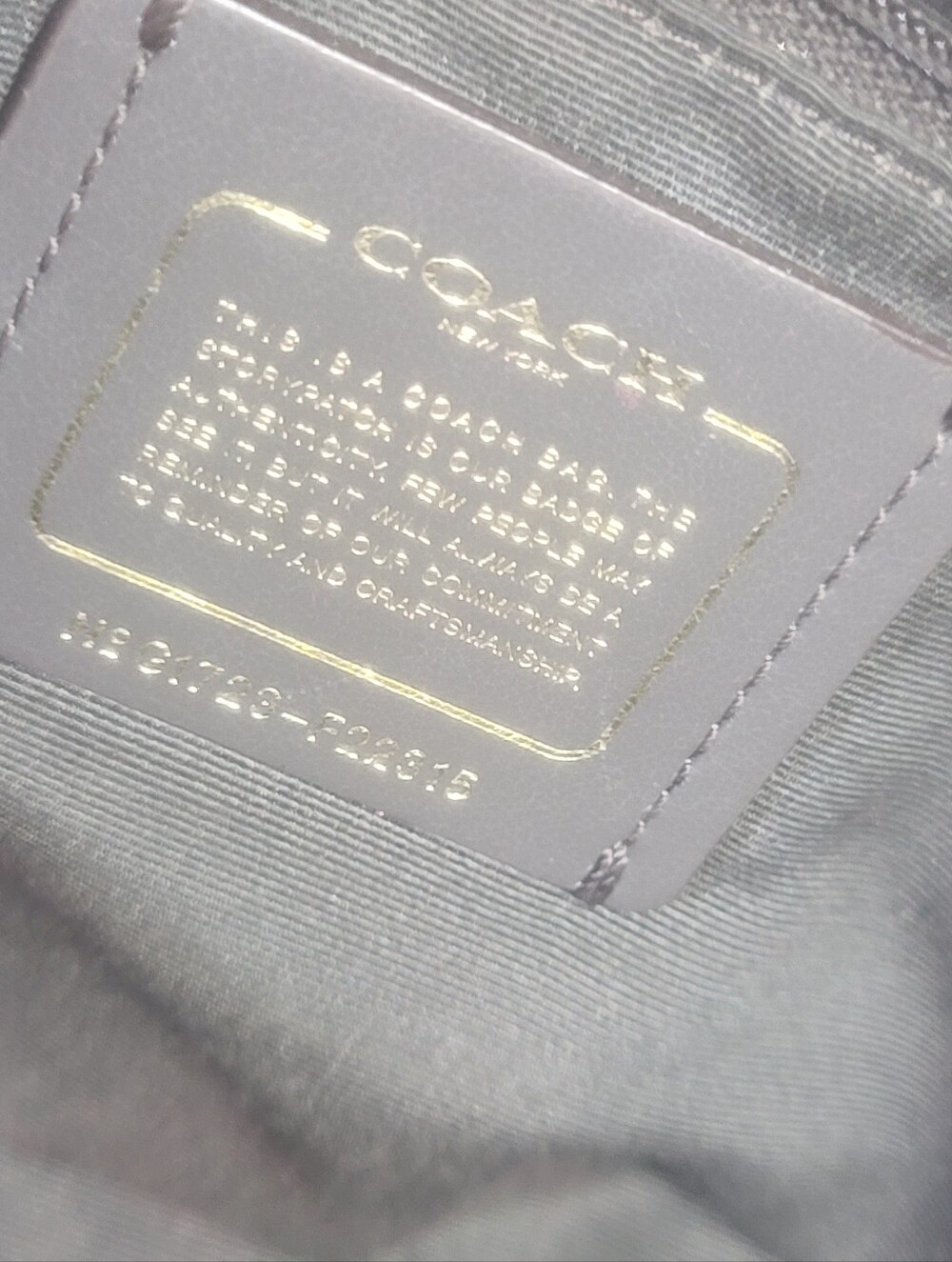 Coach Platinum Gold Sierra Satchel Metallic Leather Handbag Purse F22315 - Picture 12 of 16